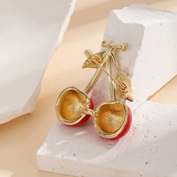 Cherry Brooch - Picture 2 of 2